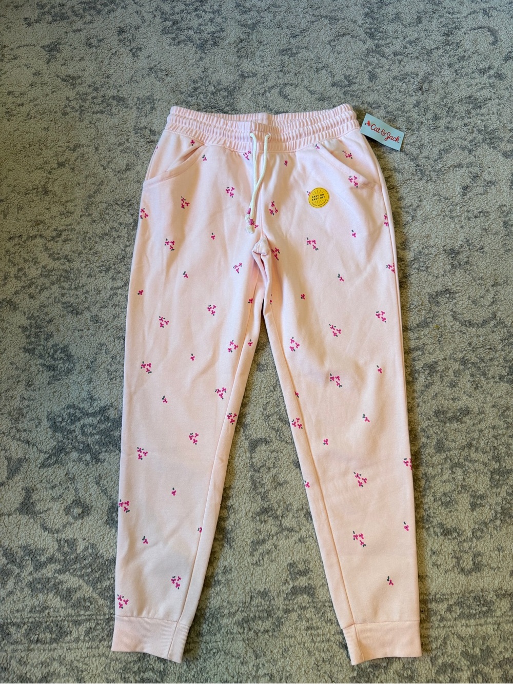 Cat & Jack Pink Floral Jogger Pants